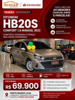 HYUNDAI HB20S 1.0 12V FLEX COMFORT MANUAL HYUNDAI HB20S 1.0 12V FLEX COMFORT MANUAL
